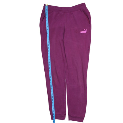 Puma Womens Purple Fleece Sweatpants Size 10 Regular Fit