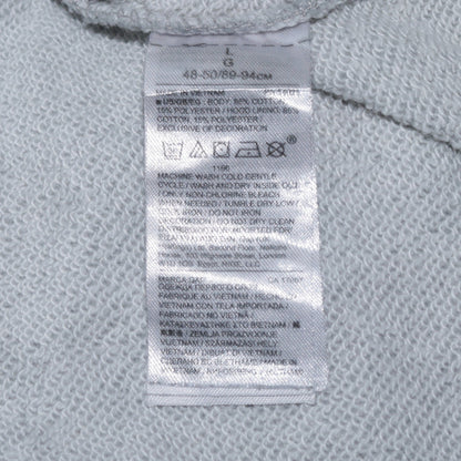 GAP Men's Grey Pullover Hoodie Size L Logo Fleece Sweatshirt