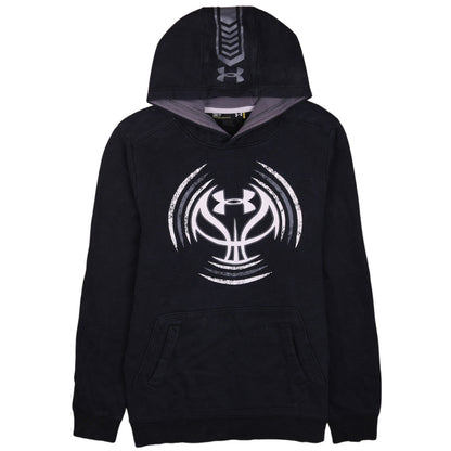 Under Armour Men's Black Pullover Hoodie Size S Relaxed Fit Sportswear