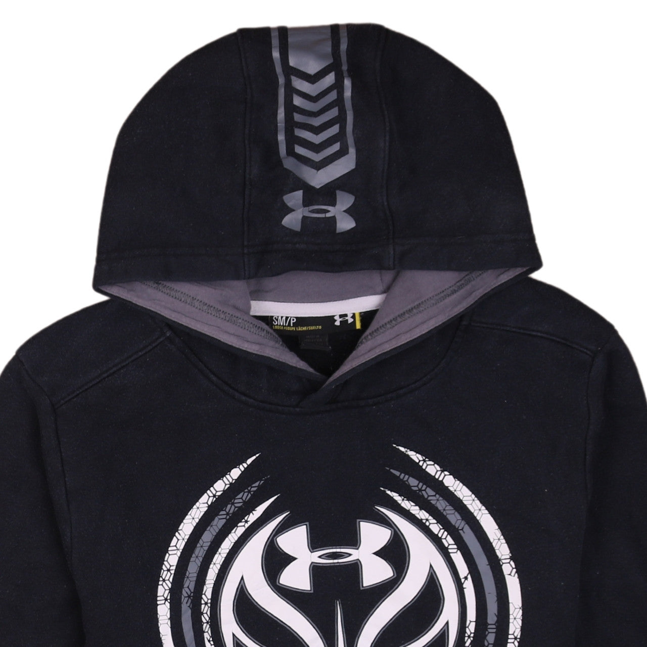 Under Armour Men's Black Pullover Hoodie Size S Relaxed Fit Sportswear