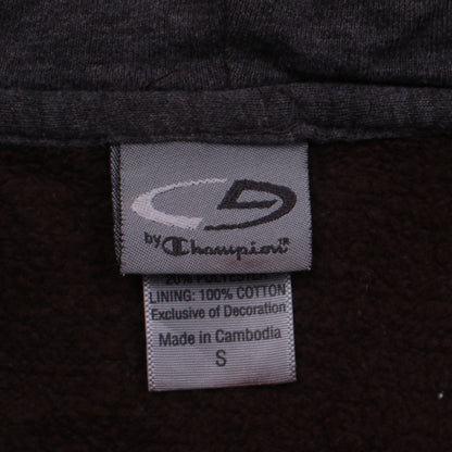 Champion Men's Brown Full Zip Hoodie Size S Fleece Lined