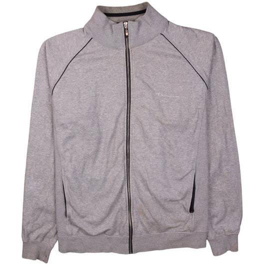 Champion Men’s Grey 2XL Track Jacket Full Zip Athletic Top