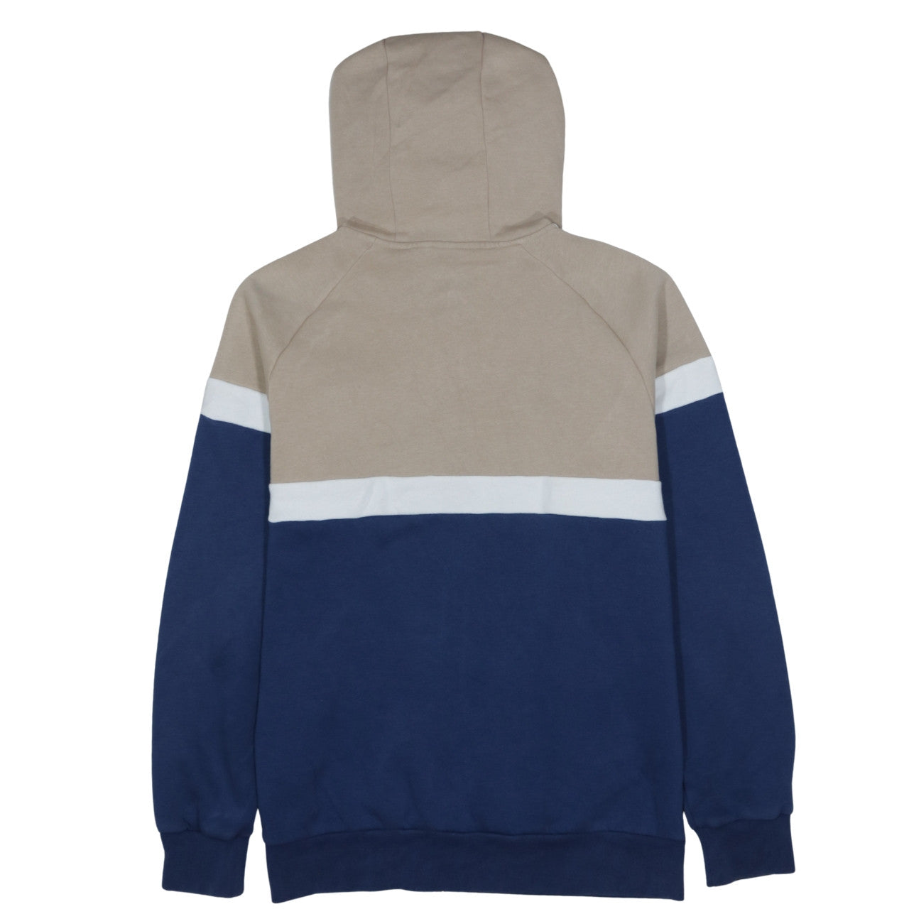 Adidas Mens Beige Blue White Full Zip Hoodie M Classic Sportswear