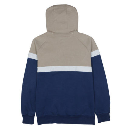 Adidas Mens Beige Blue White Full Zip Hoodie M Classic Sportswear