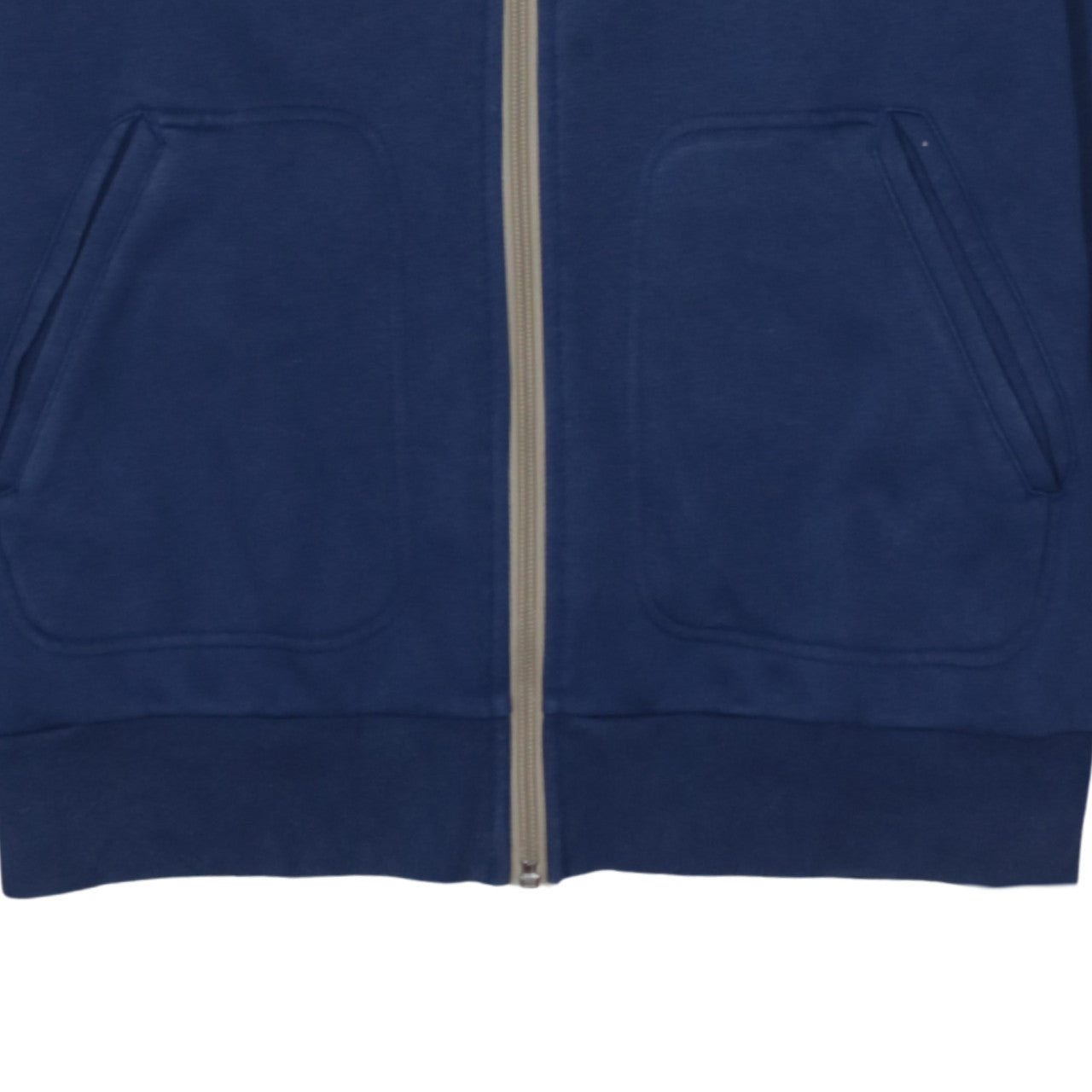 Adidas Mens Beige Blue White Full Zip Hoodie M Classic Sportswear