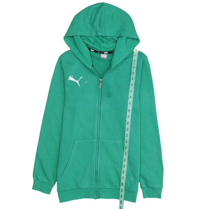 Puma Boys Green Full Zip Fleece Hoodie 13-14 Years Excellent Condition