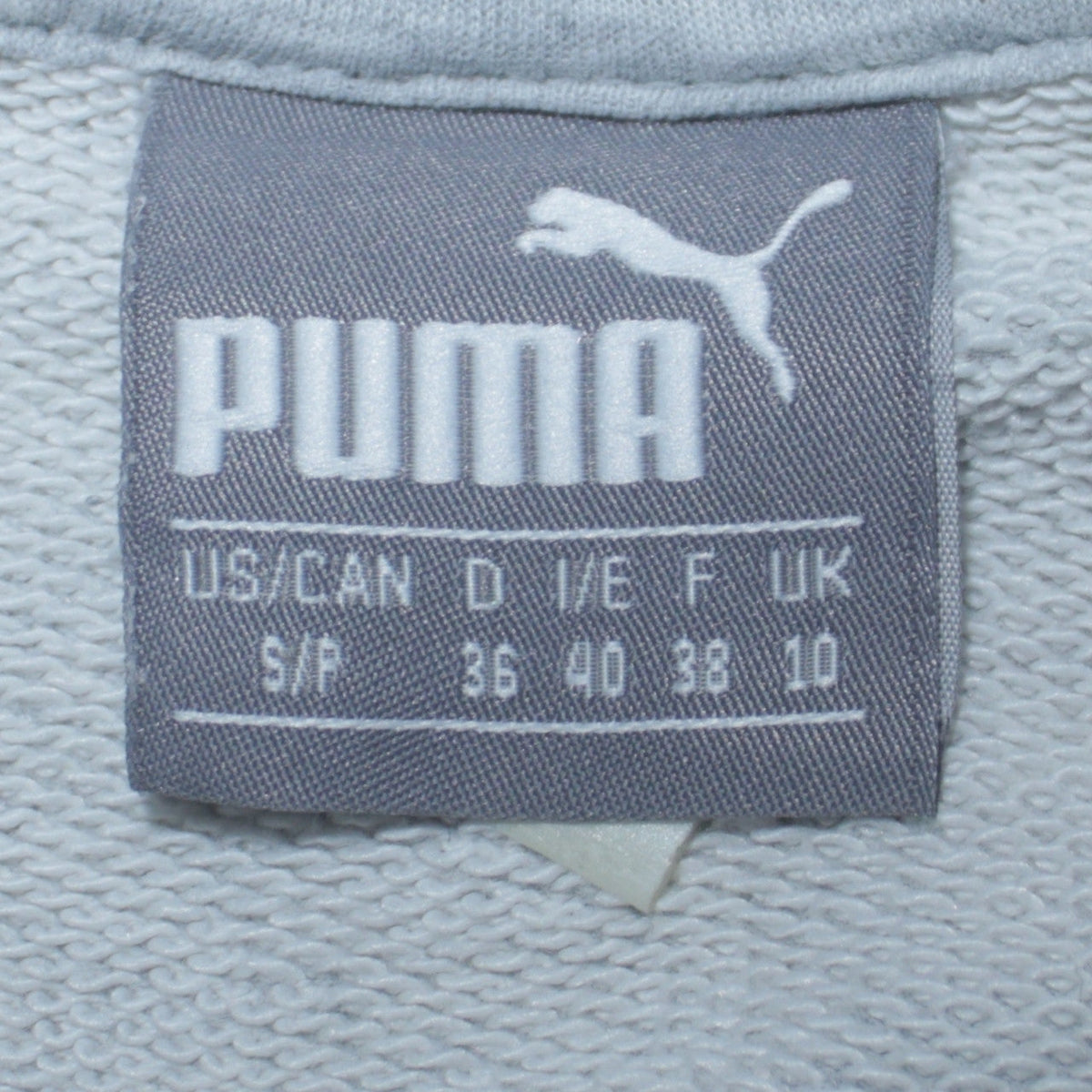 Puma Womens Grey Size 10 Pullover Hoodie Sweatshirt