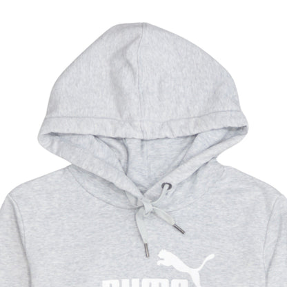 Puma Womens Grey Size 10 Pullover Hoodie Sweatshirt