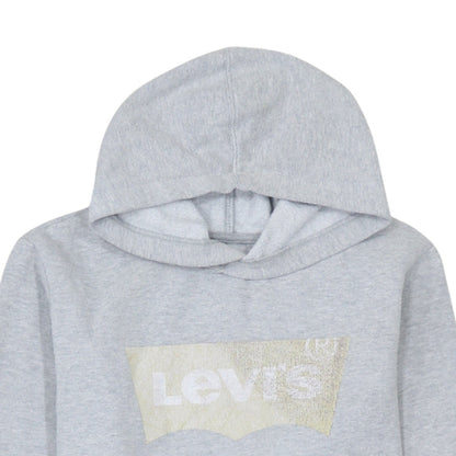Levi's Girls Grey Pullover Hoodie 16 Years Logo Cotton Blend Sweatshirt