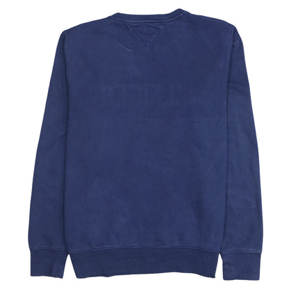 Tommy Hilfiger Men Blue XL Pullover Sweatshirt Classic Logo Crew Neck