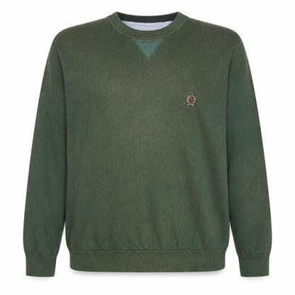 Tommy Hilfiger Mens Green Cotton Golf Pullover Jumper XL