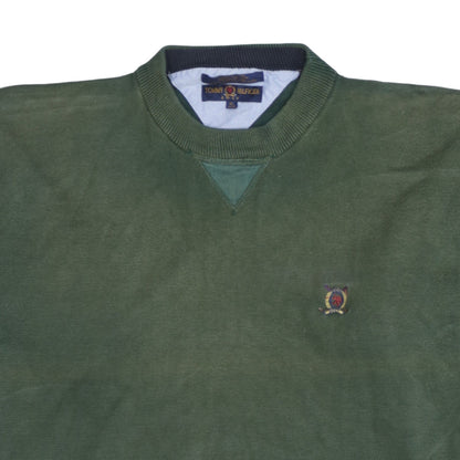Tommy Hilfiger Mens Green Cotton Golf Pullover Jumper XL