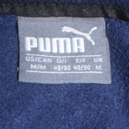 Puma Mens Blue Crew Neck Logo Sweatshirt M Regular Fit Pullover