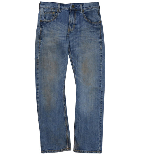 Mens UK Size M Wrangler Regular Fit Straight Blue Jeans