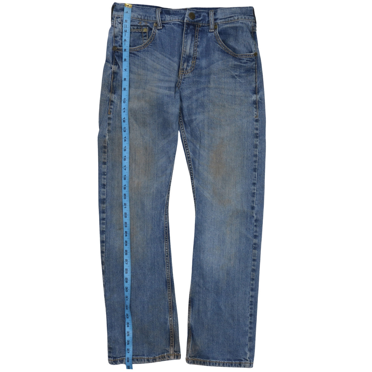 Mens UK Size M Wrangler Regular Fit Straight Blue Jeans