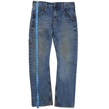 Mens UK Size M Wrangler Regular Fit Straight Blue Jeans