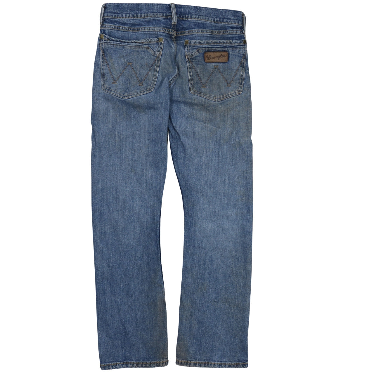 Mens UK Size M Wrangler Regular Fit Straight Blue Jeans