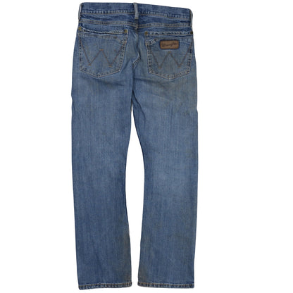 Mens UK Size M Wrangler Regular Fit Straight Blue Jeans