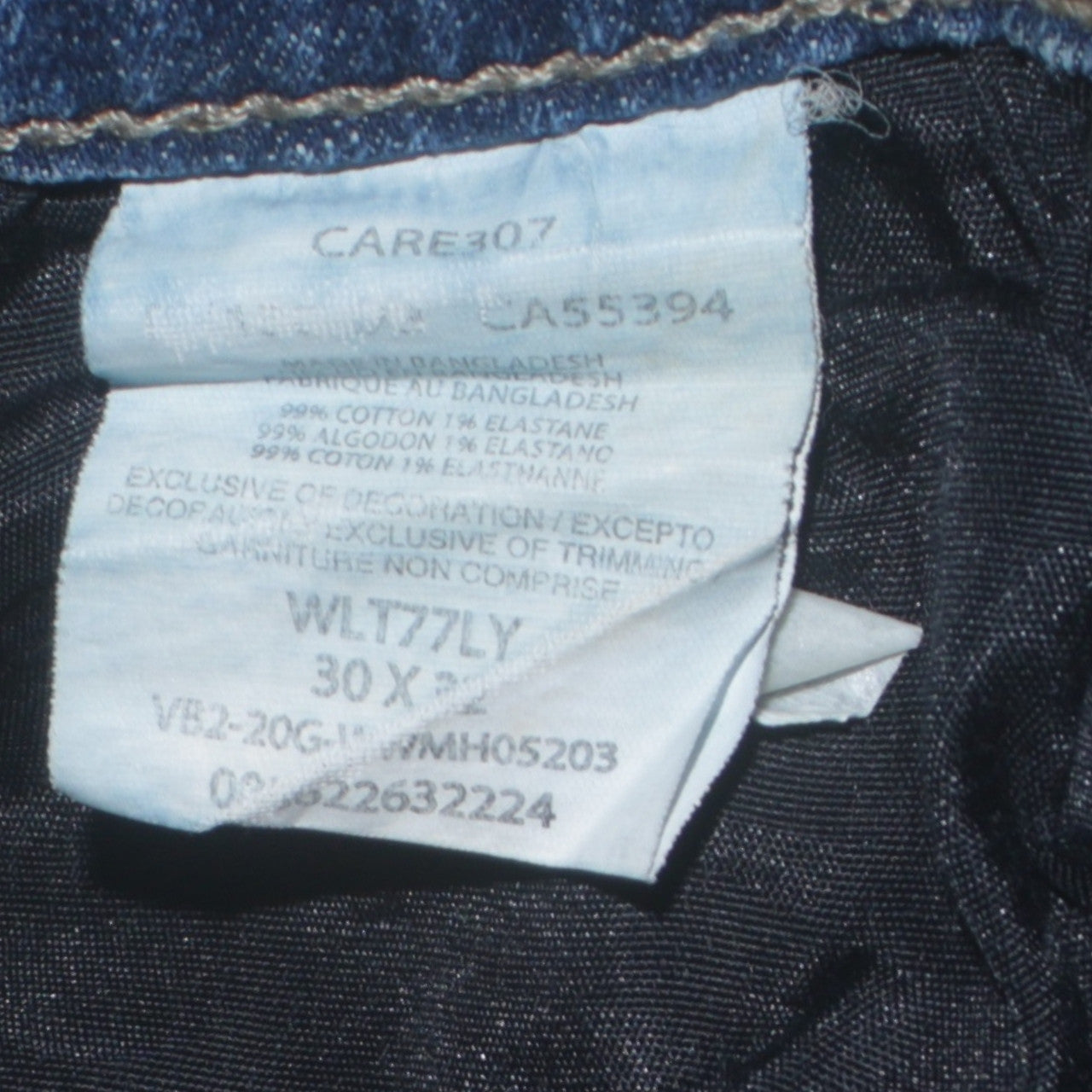 Mens UK Size M Wrangler Regular Fit Straight Blue Jeans