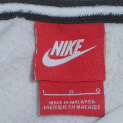Nike Men’s White Pullover Hoodie L Logo Graphic Sportswear