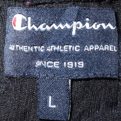 Champion Men's Black Long Sleeve Pullover T-Shirt Size L