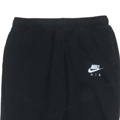 Nike Air Women's Black Jogger Trousers M Fleece Drawstring