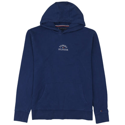 Tommy Hilfiger Men's Blue XL Pullover Hoodie Classic Embroidered Logo