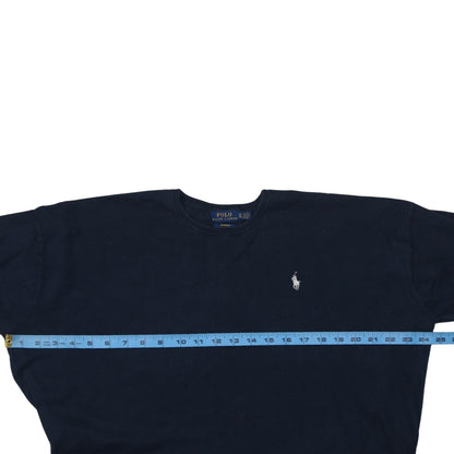 Ralph Lauren Men's Blue XL Cotton Crew Neck Jumper