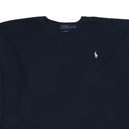 Ralph Lauren Men's Blue XL Cotton Crew Neck Jumper