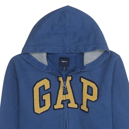 GAP Kids Boys Blue Full Zip Hoodie Sweatshirt L (10) Cotton Blend