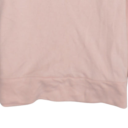 Adidas Women Pink Crew Neck Long Sleeve Pullover Sweatshirt Size 12-14