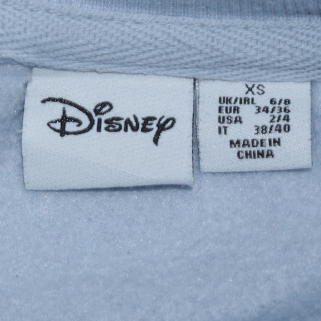 Disney Primark Women Blue Stitch Winter Sweatshirt XS Crew Neck