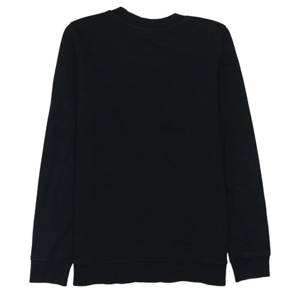 Vans Mens Black Crew Neck Logo Pullover Sweatshirt M