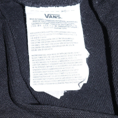 Vans Mens Black Crew Neck Logo Pullover Sweatshirt M