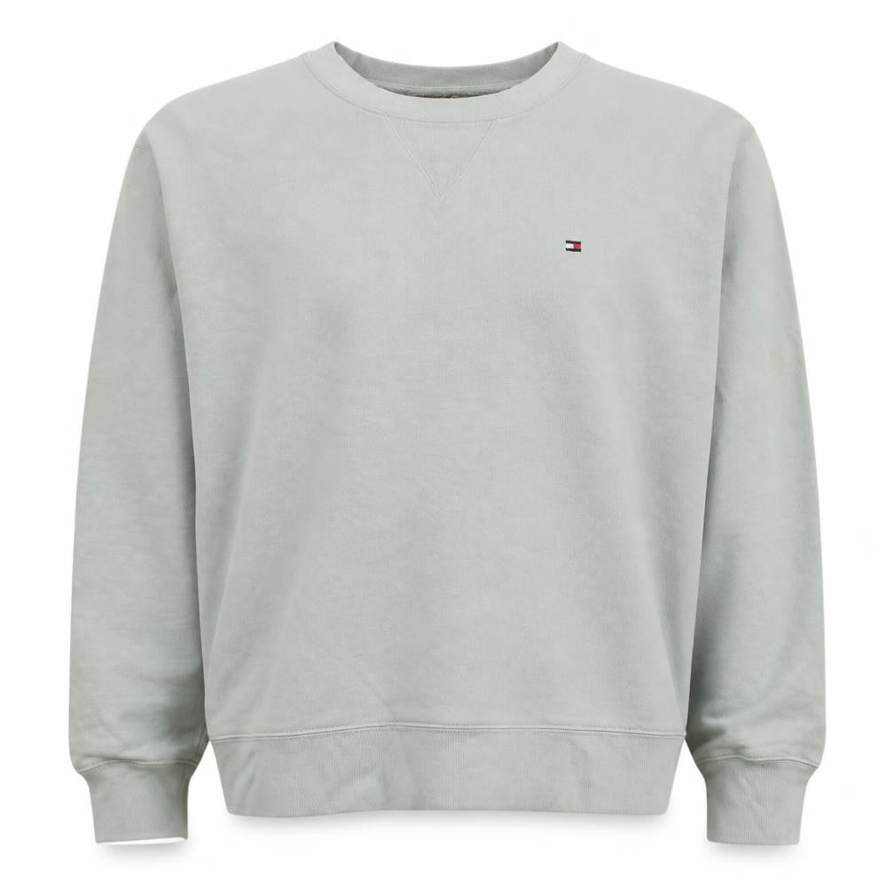 Tommy Hilfiger Men's Beige 2XL Crew Neck Pullover Sweatshirt