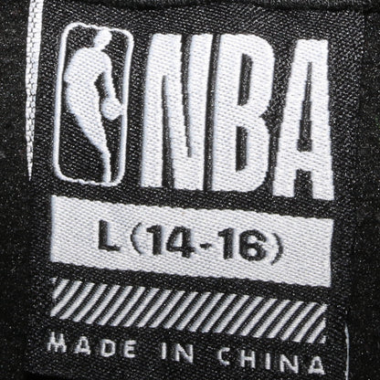 NBA Boys Black Hoodie L (14-16) Pullover Basketball Graphic Sweatshirt