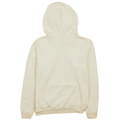Puma Women Beige Pullover Hoodie Small Logo Embroidered Sweatshirt