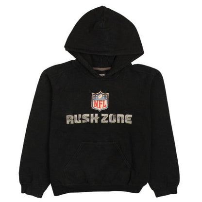 Gildan Mens Black Rush Zone NFL Graphic Pullover Hoodie Size S
