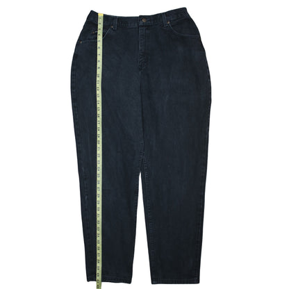 Lee Women's Blue High Rise Tapered Jeans Size 14 Cotton Retro