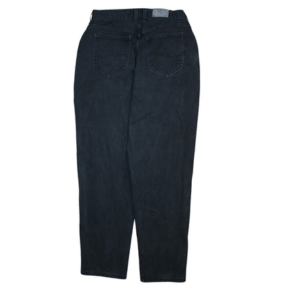 Lee Women's Blue High Rise Tapered Jeans Size 14 Cotton Retro