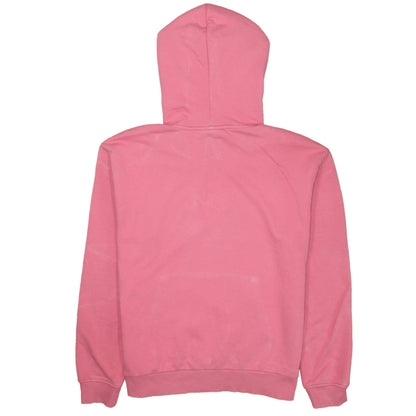 Fila Women Pink Pullover Hoodie L Logo Cotton Casual Sweatshirt