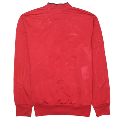 Adidas Men's Red Track Jacket L Glasgow Harp AFC Full Zip Polyester