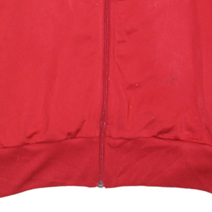 Adidas Men's Red Track Jacket L Glasgow Harp AFC Full Zip Polyester