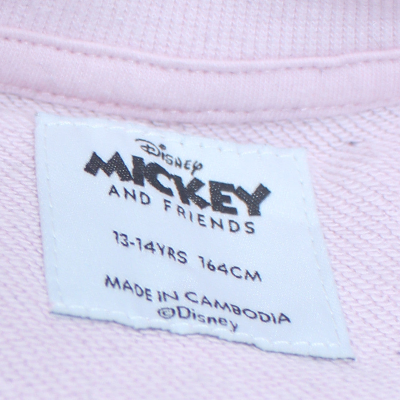 Teens UK Size 164 Disney Pink Pullover Sweatshirt