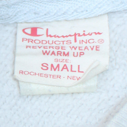 Champion Men's White Small Pullover Sweatshirt Embroidered Logo