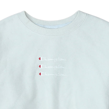 Champion Men's White Small Pullover Sweatshirt Embroidered Logo