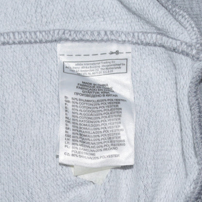 Adidas Men's Grey Crew Neck Pullover Sweatshirt S Regular Fit