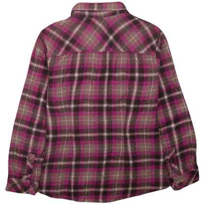 Dickies Women Multicoloured Plaid Flannel Long Sleeve Button-Up Shirt M