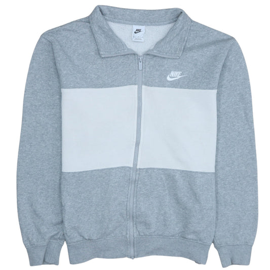 Nike Men’s Grey Colourblock Track Jacket Size M Full Zip