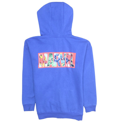 Marvel Boys Blue Full Zip Hoodie 11-12 Years Superhero Graphic Fleece